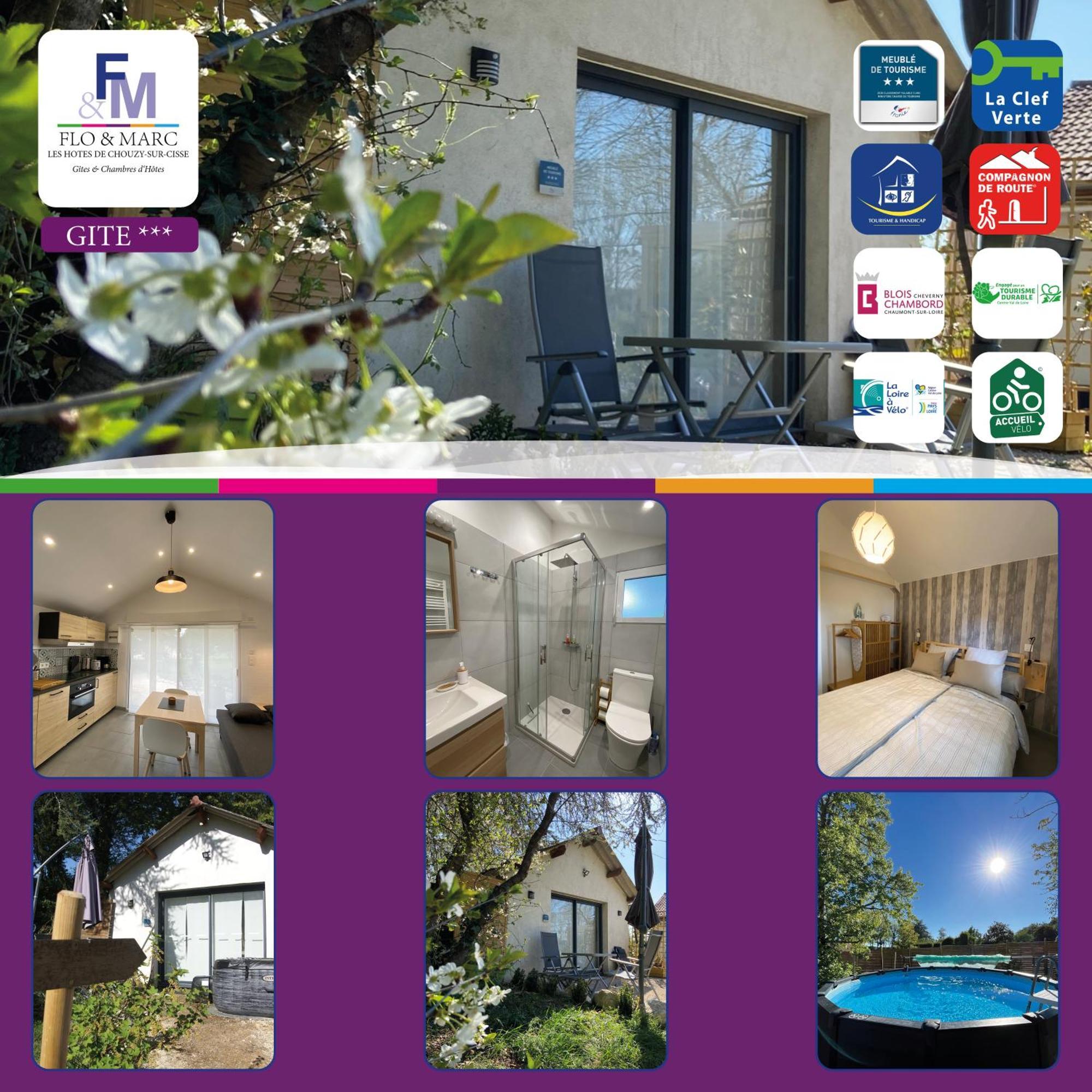 Cottage-Gite & Jacuzzi - Chez Flo & Marc Chouzy-sur-Cisse Exterior photo